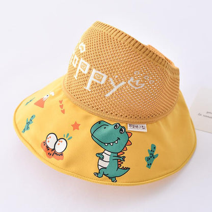 Children's sunscreen hats Summer hat Boy baby sun hat Boys and girls Kindergarten Student empty sun hats