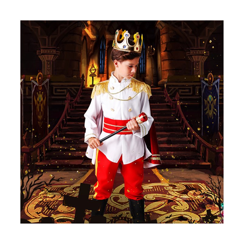 Prince Clothing Children's Halloween Boys Clothes King Cosplay Dress Performance Performance Makeup Clothing