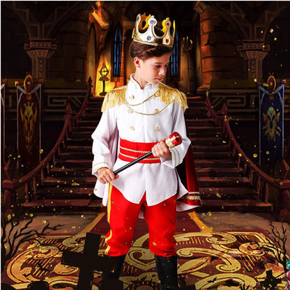 Prince Clothing Children's Halloween Boys Clothes King Cosplay Dress Performance Performance Makeup Clothing