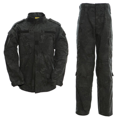 ACU python pattern CP outdoor second -generation camouflage suit suit men's equipment training suit training uniforms