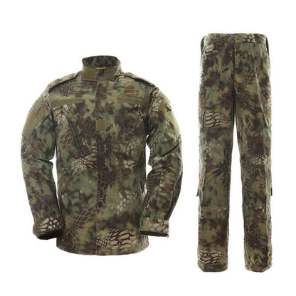 ACU python pattern CP outdoor second -generation camouflage suit suit men's equipment training suit training uniforms