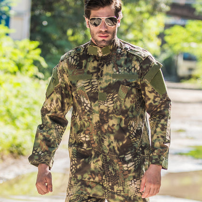 ACU python pattern CP outdoor second -generation camouflage suit suit men's equipment training suit training uniforms