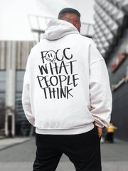 Fucc What People Think Printed Men's Hoodie