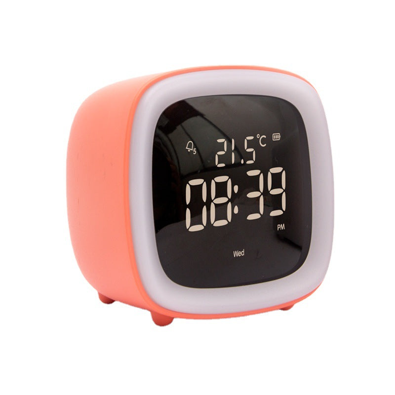 Meng pet tv alarm clock student uses creativity, simple, cute digital clock alarm multi -function bedside electronic clock