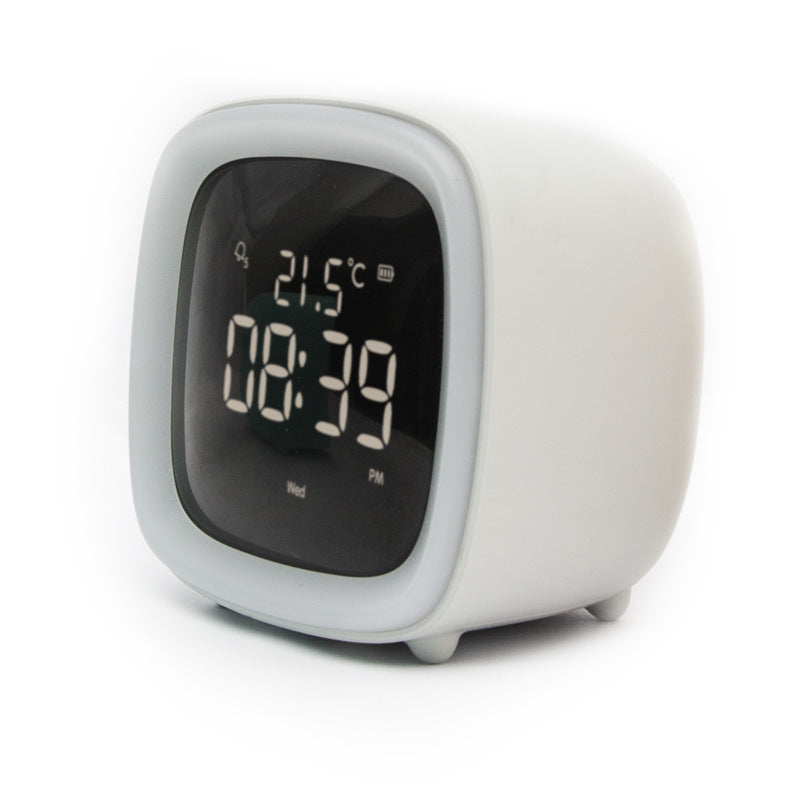 Meng pet tv alarm clock student uses creativity, simple, cute digital clock alarm multi -function bedside electronic clock