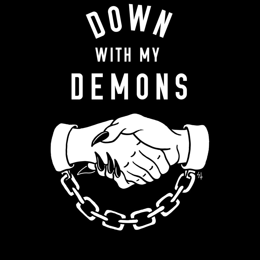 DOWN WITH MY DEMONS Men's T-shirt