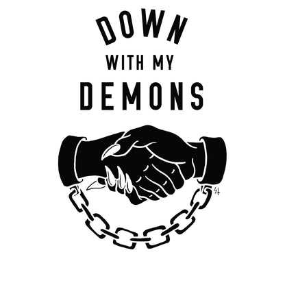 DOWN WITH MY DEMONS Men's T-shirt