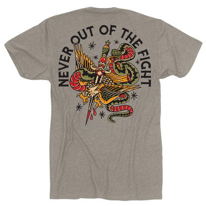 NEVER OUT OF THE FIGHT Men's T-shirt