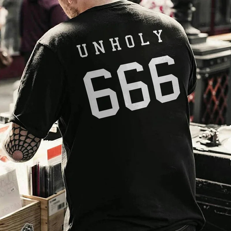 Unholy 666 Printed Men's T-shirt