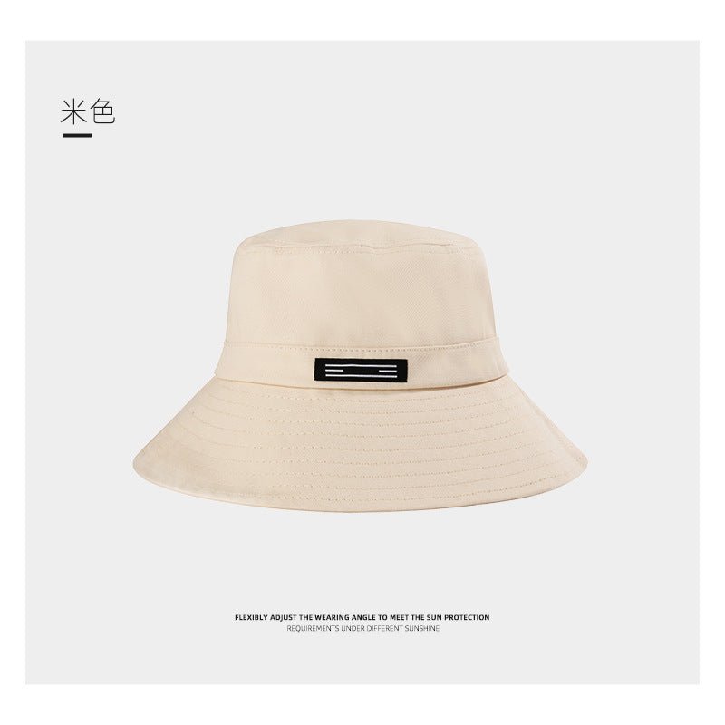 Big Head Fisherman Hat Men's Tide Spring and Autumn on the Korean version of the face, the face, the hats, the girl outdoor big eaves sunscreen hat