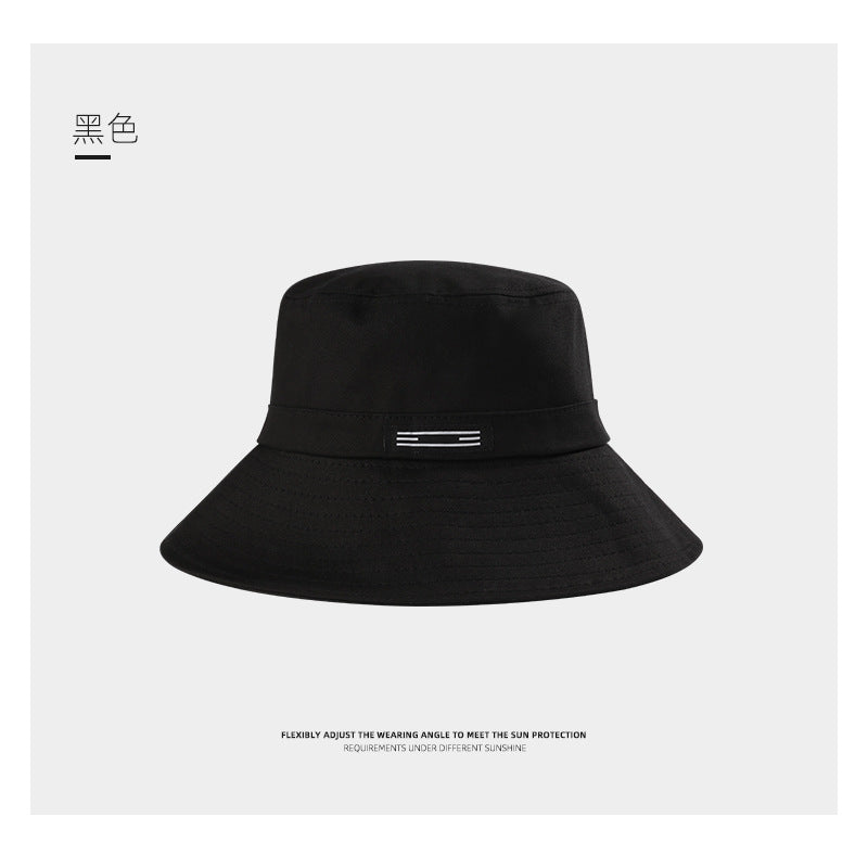 Big Head Fisherman Hat Men's Tide Spring and Autumn on the Korean version of the face, the face, the hats, the girl outdoor big eaves sunscreen hat