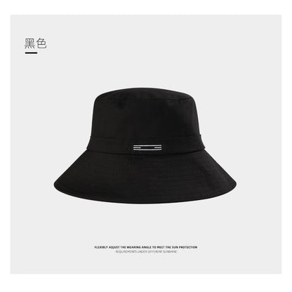 Big Head Fisherman Hat Men's Tide Spring and Autumn on the Korean version of the face, the face, the hats, the girl outdoor big eaves sunscreen hat