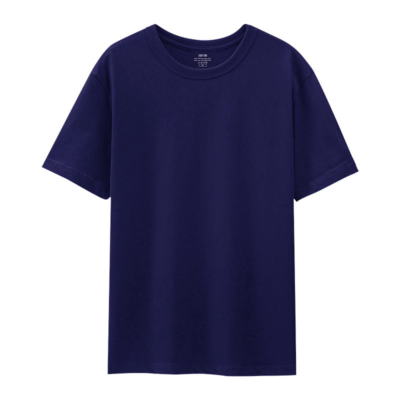 Light luxury 50 -bracket liquid ammonia Xinjiang long velvet cotton cotton cotton PIMA three -pin white small T men's short -sleeved T -shirt (also, pick a few colors to form a SKU white, black hidden blue)