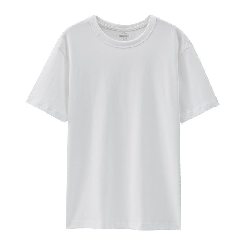 Light luxury 50 -bracket liquid ammonia Xinjiang long velvet cotton cotton cotton PIMA three -pin white small T men's short -sleeved T -shirt (also, pick a few colors to form a SKU white, black hidden blue)