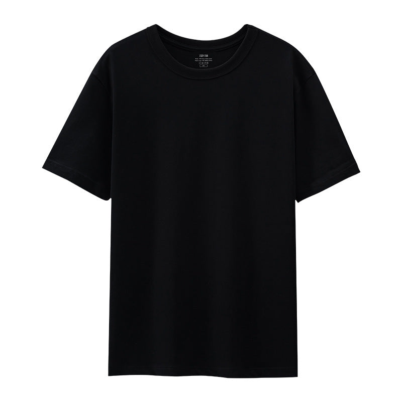 Light Luxury 50 -bracket liquid ammonia Xinjiang long velvet cotton cotton cotton PIMA pima three -pin base white small T men's short -sleeved T -shirt (the remaining color forms SPU)