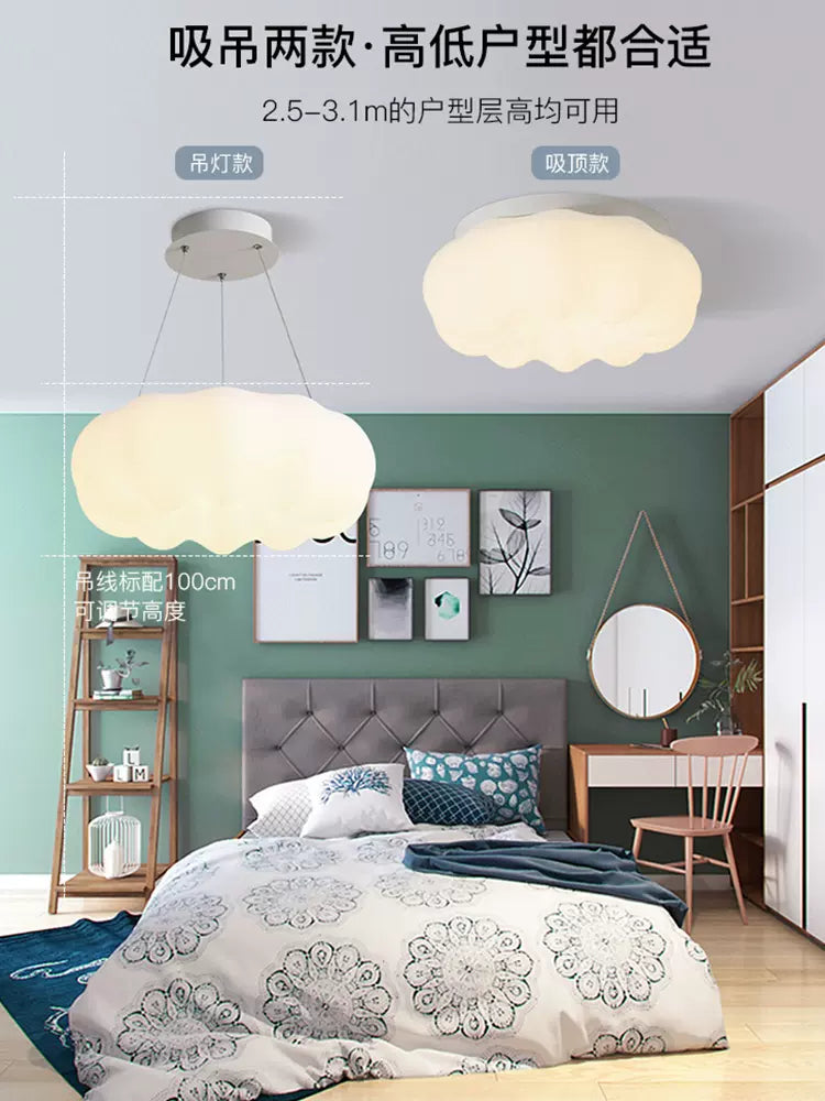 HomeKit ceiling lamp, clouds, pumpkin lamp Siri voice smart home simple modern living room LED lamp (draft, replaced with a back -to -back map, deleted XL)