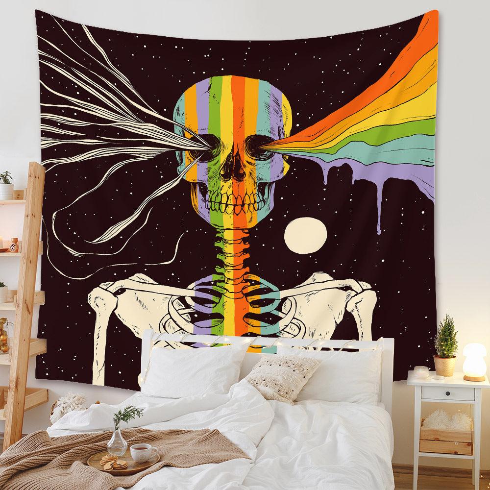 Dark Academia Aesthetic Skull Tapestry Collection