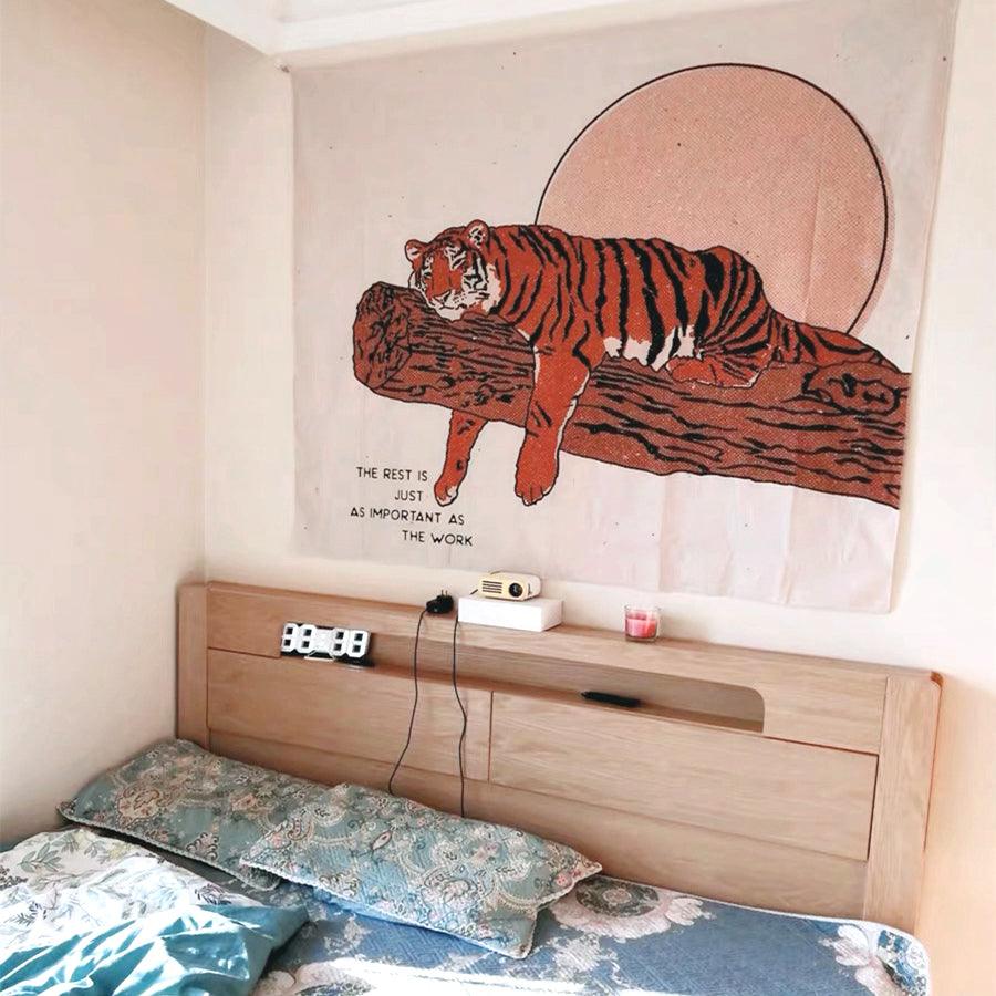 Japanese Style Tiger Tapestry